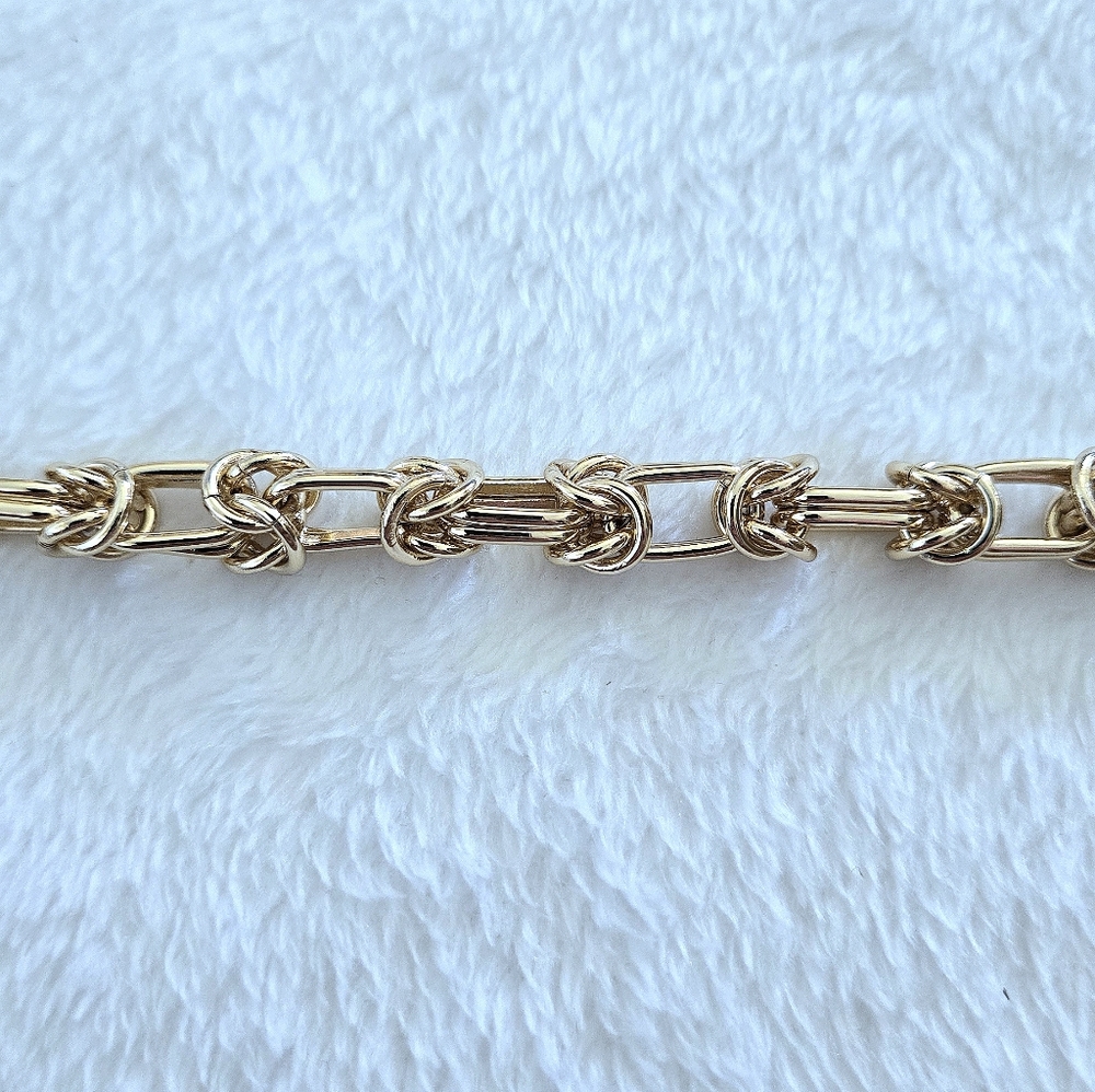 House🏠 of Harlow 1960 Gold💛 Knotted🪢 Link Chain⛓️ Bracelet - NIB - Picture 4 of 10